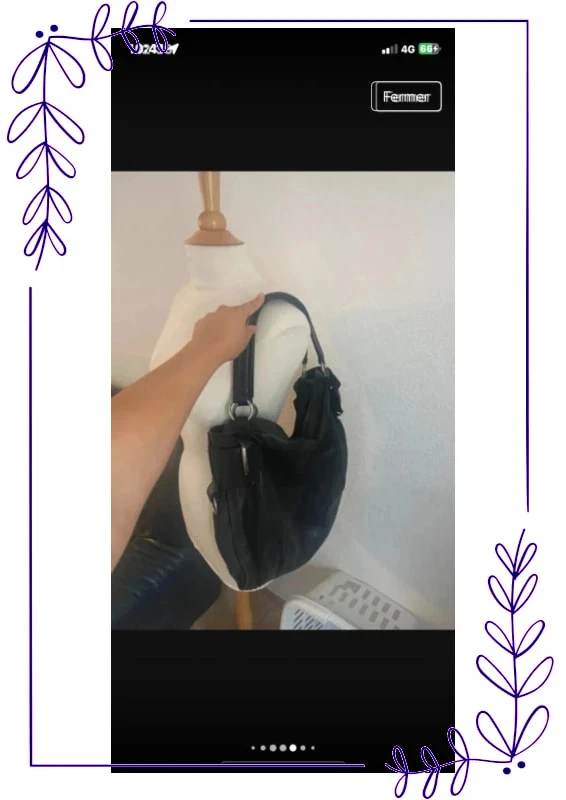 Gran bolso de mano de cuero – photo 9